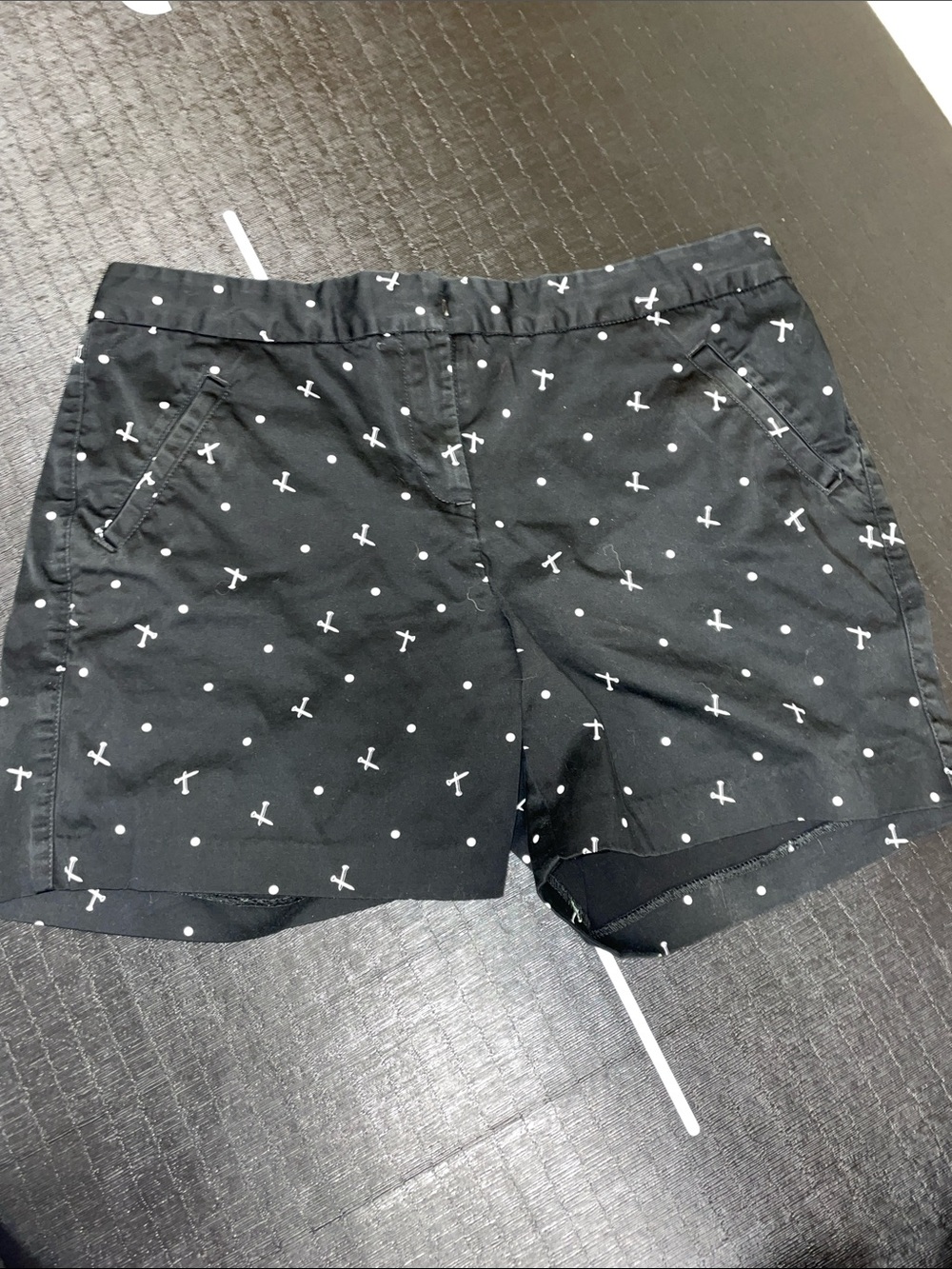 Izod black womens golf shorts